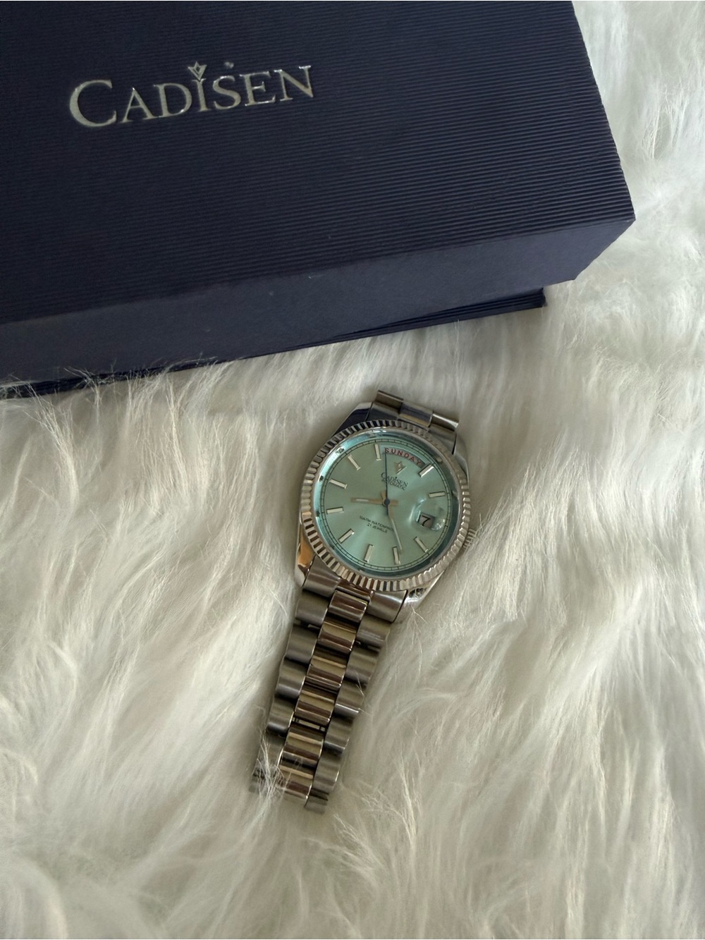 Cadisen Silver Stainless Steel Watch Mechanical